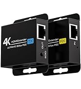 PVBCTCSID HDMI Extender 4K@30HZ HDMI Over Ethernet Maximum Extension of 131FT/40 Meters Through a...