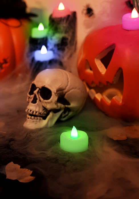 color tea lights