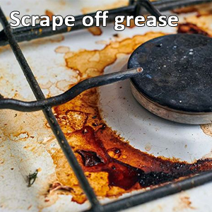 stove scraper gas top grease scraper