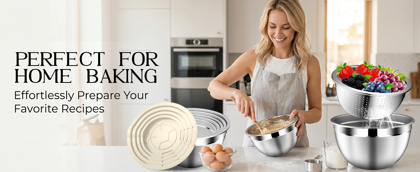 mixing bowls with lids set