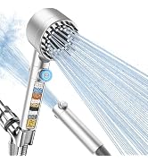 FEELSO Filtered Shower Head with Handheld, High Pressure 4 Spray Showerhead with Filters & Upgrad...