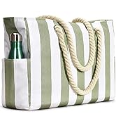 Beach Bags for Women, Pool Bag Waterproof Sandproof Beach Bag Large Capacity Beach Swim Bag with ...