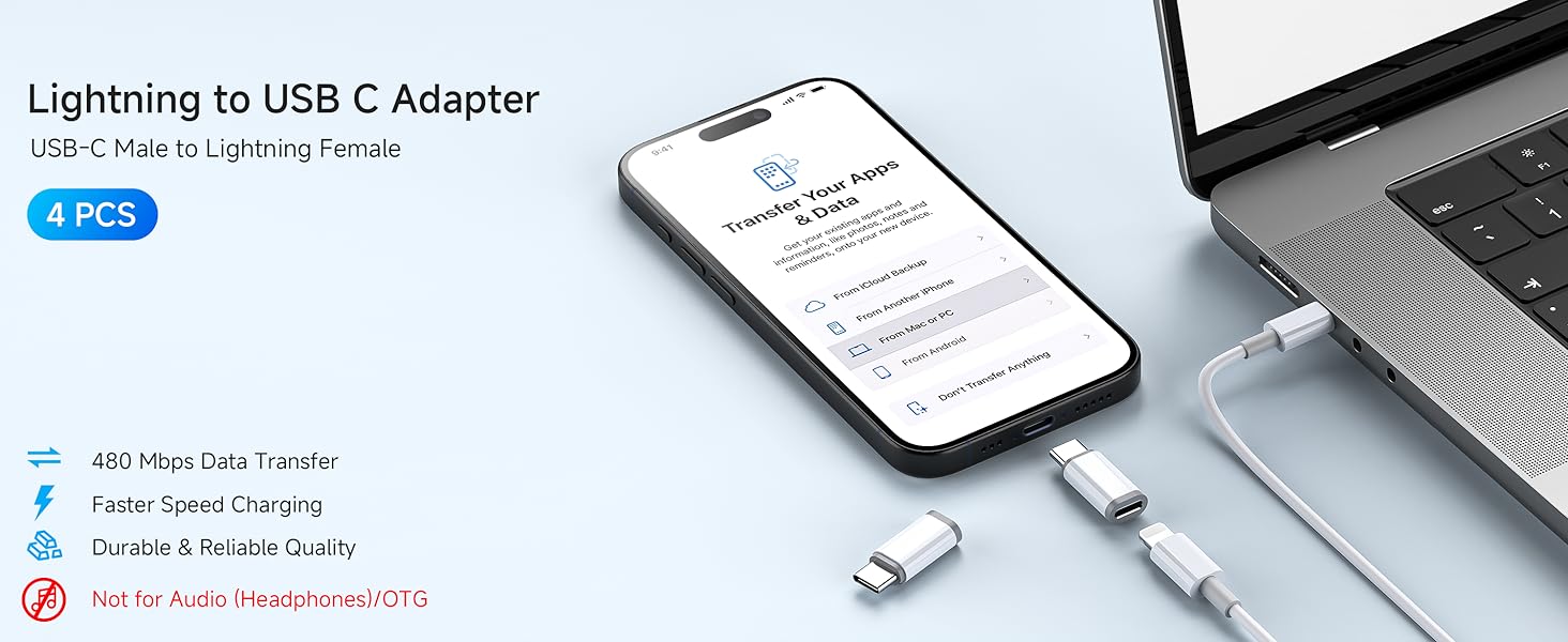 lightning cable to usb c adapter iphone to usbc adapter lighting to usb c type c to iphone adapter