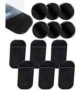 Srzllxfc 12-Pack Anti-Slip Dashboard Mats for Car - 6 Rectangular & 6 Circular Rubber Pads for Ph...