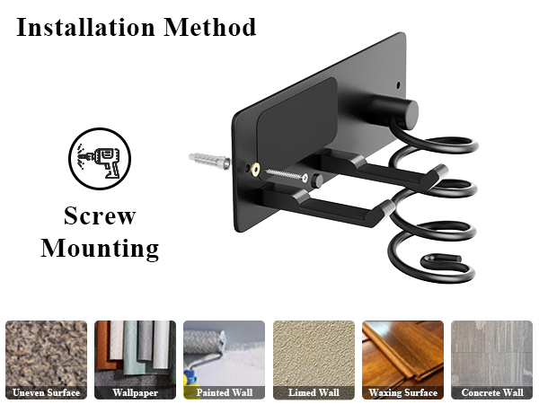 wall mount hair tool organizer