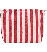PAZIMIIK Makeup Bag Large Cotton Zipper Pouch for Purse Travel Canvas Make Up Organizer for Women...