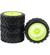 Rowiz 12mm Hex RC Wheels and Tires Set,1/10 RC Touring Car Tires Rally Tires, 1/14 1/6 RC Buggy T...