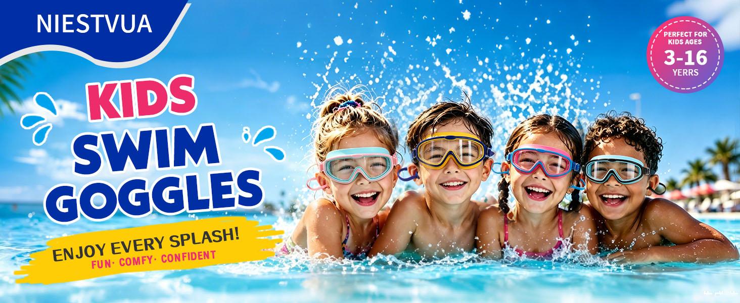 Swim Goggles for Boys Girls