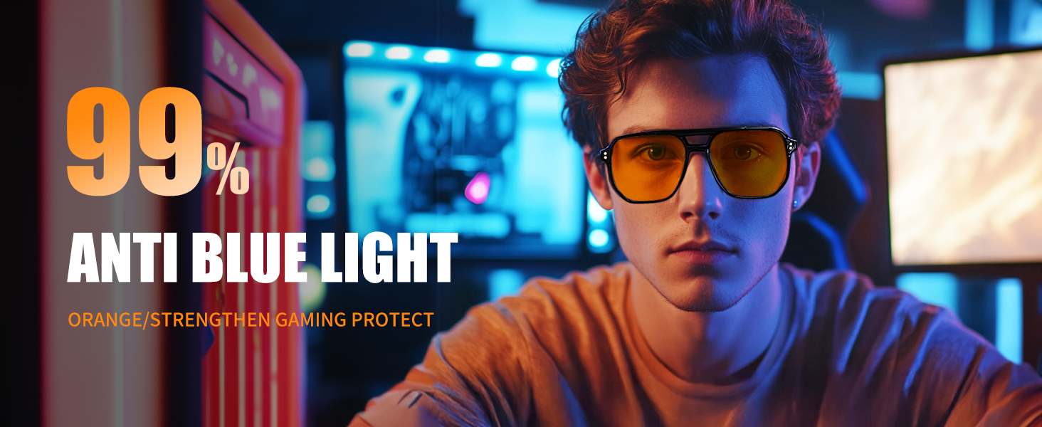 FEISEDY Gaming Blue Light Blocking Glasses for Woman Men Fashion Computer Eyeglasses G2835