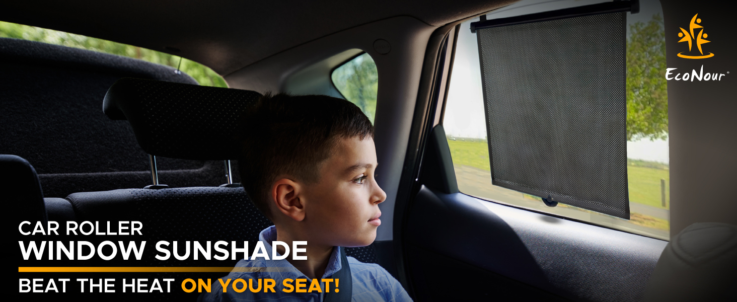 EcoNour Car Retractable Side Window Sunshade