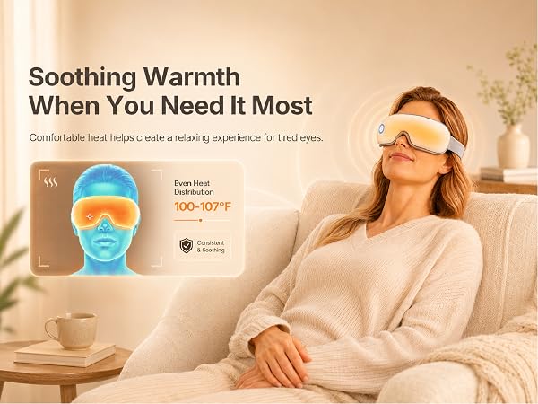 heated eye massager