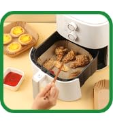8 Inch Air Fryer Parchment Paper Liners 200PCS