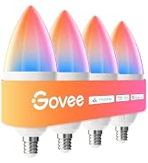 Govee E12 Led Bulb, Smart Light Bulbs for Chandelier/Home Decoration, Color Changing Candelabra B...