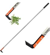 CKLT 58in Crack Weeder with Spring Steel L-Shaped Blade Adjustable Stainless Steel Handle Garden ...