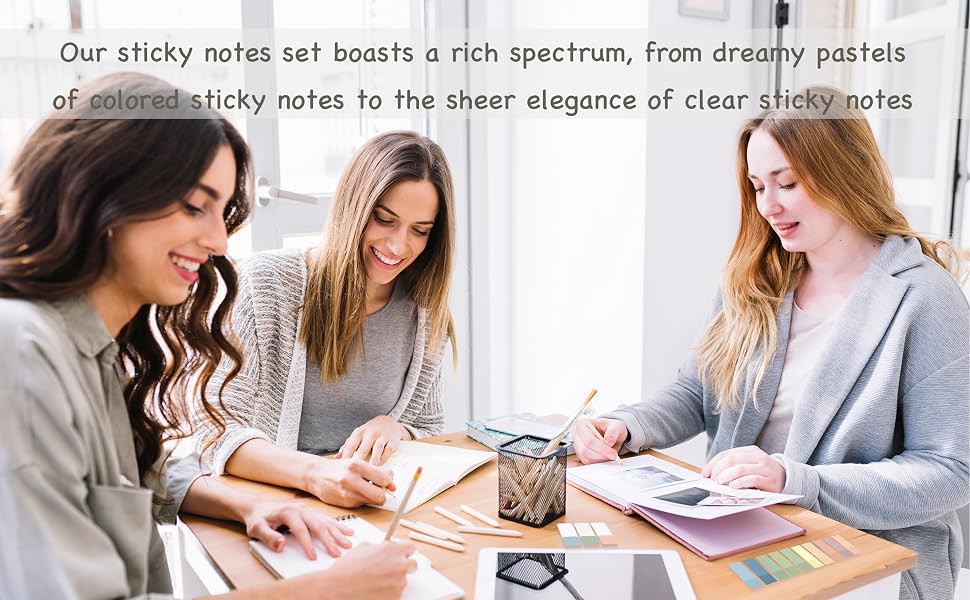 clear post it notes transparent