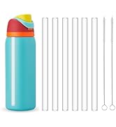WK ieason 6Pcs Replacement Plastic Straws for Owala FreeSip Flip 24oz & 32oz Reusable Drinking St...
