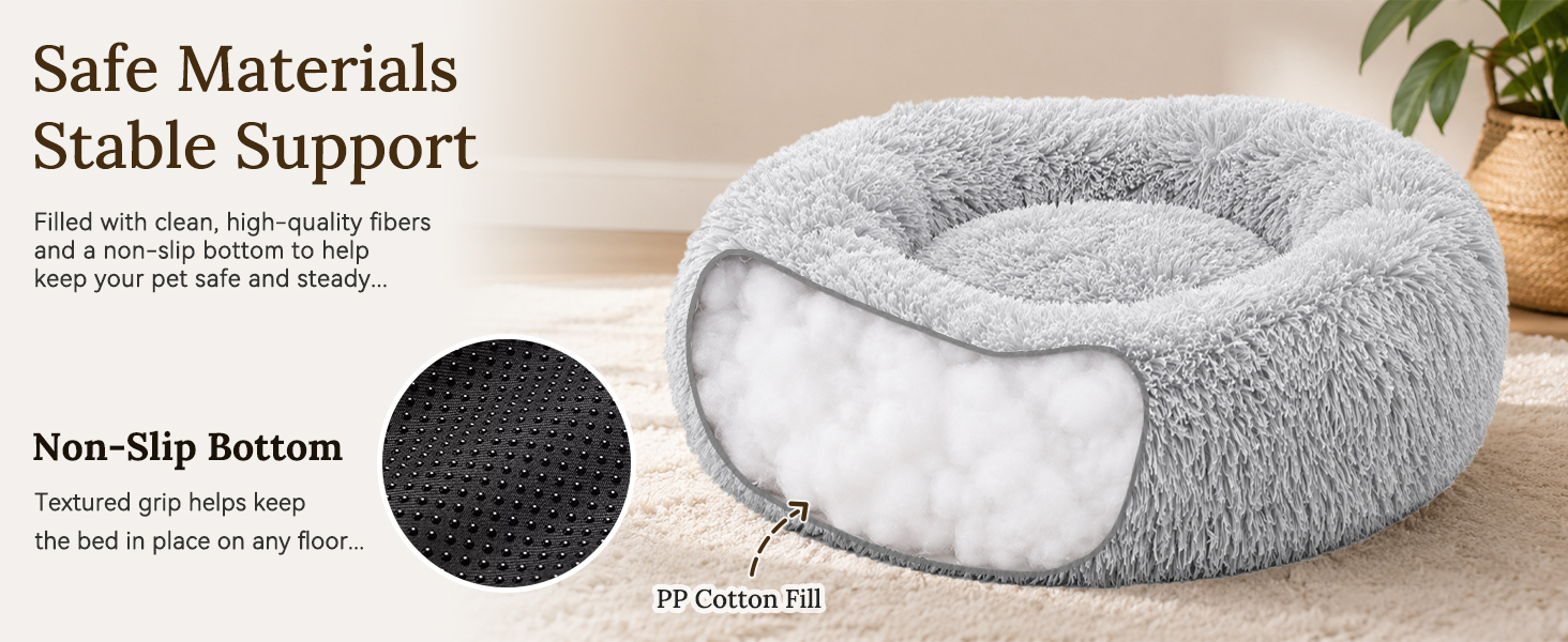 plush dog bed PC A+ 3-2