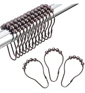 Amazer Shower Curtain Hooks Rings, Bronze Shower Curtain Rings, Stainless Steel Rust-Resistant Sh...