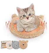 ALL FOR PAWS Microwavable Cat Heat Pad with 2 Covers, Pet Heating Pad for Kittens, Heated Pet Bed...