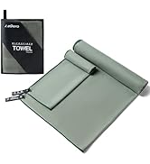 Camping Towel,2 Pack Microfiber Travel Sports Towel,Quick Dry - Super Absorbent - Ultra Compact -...