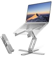 TECKNET Laptop Stand,360°Rotating Base,Adjustable Ergonomic Design | 100% Aluminium, adjustable h...