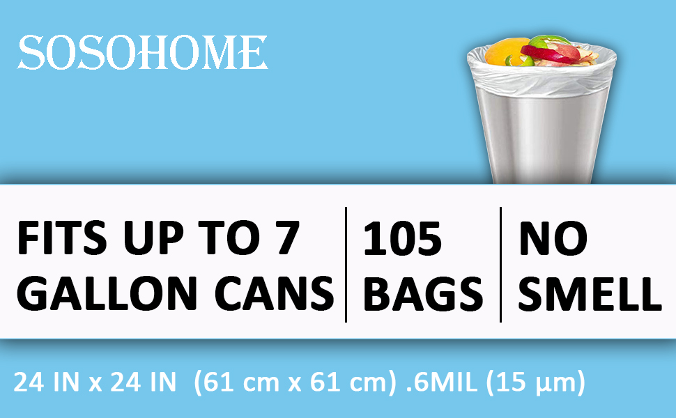 7 Gallon Strong Trash Bags