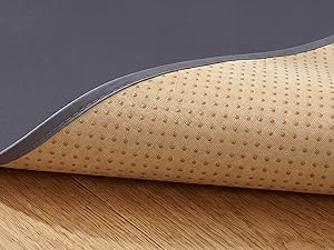 Non-Slip Silicone Dot Backing for 51in Splat Mat, Secure Grip on Hardwood, Anti-Skid Baby Floor Mat