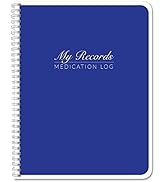 BookFactory Medication Log Book/Daily Medicine, Pills, Drug, Prescription, Medications and Reacti...