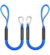 ZRSCHYG Bungee Dock Lines for Boats, 2 Feet, Pack of 2 (Blue)