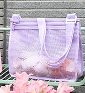 Tagitary Beach Toys Mesh Beach Bag Sand Toy Seashell Bag