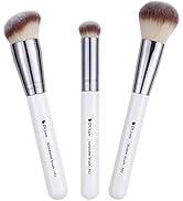 DUcare Makeup Brushes 3Pcs Foundation Brush& Concealer Brush& Blusher Brush Face Kabuki Blush Bro...