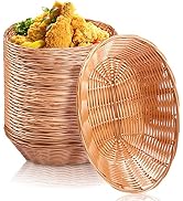 Yesland 12 Pack Plastic Oval Basket Small Gift Baskets, Food Storage Basket & Fruit Basket, 10 x ...