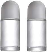 2Pcs White 50ML Glass Empty Roller Bottles with Plastic Roller Ball, Roll On Bottles Containers L...