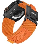 Compatible with Apple Watch Ultra Band - for Men Comfortable Soft Nylon Sport Loop with Magnetic ...