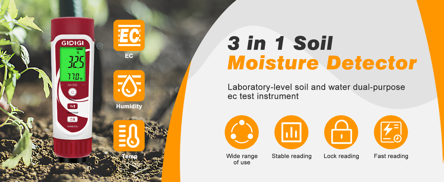 long moisture meter for plants