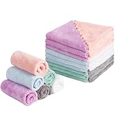 HOMEXCEL Premium Makeup Remover Cloth 24 Pack, Reusable Super Soft 7x7 Inch Facial Cleansing Clot...