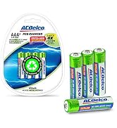ACDelco AA Insta-Use Rechargeable Batteries, Precharged, 4 Count