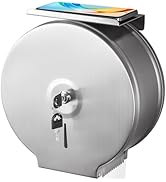 Gorlary Commercial Jumbo Toilet Paper Dispenser with Shelf, Wall Mount Stainless Steel 9" Roll To...