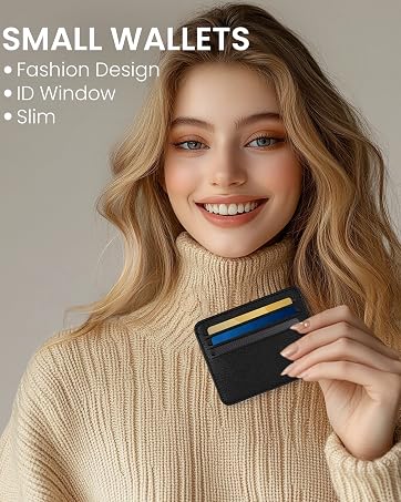 id card holder wallet small id wallet for women small credit card holder for women