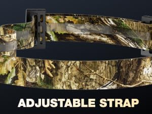 Inner anti-slip strap keeps the headlamp secure and stable during running