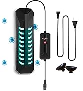 JAHEA Aquarium Clean Light,15W&18W&22W UV Sanitizer Submersible Light with Timer,Double Tube Aqua...