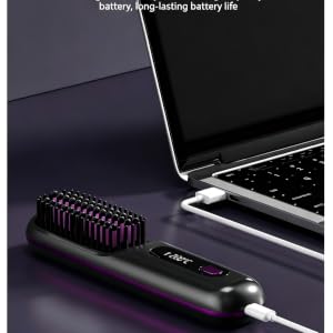 wireless hair straightener brush