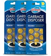Glisten Garbage Disposer Freshener, Sink Disposal Odor Eliminator, Quick and Easy-to-Use, Lemon S...