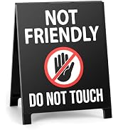 Funny Office Desk Decor for Women Coworkers Not Friendly Do Not Touch Sarcastic Reminder Home Tab...