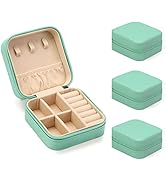 ZPROW Travel Jewelry Case, Mini Portable Jewelry Travel Boxes, Small Jewelry Organizer for Rings,...