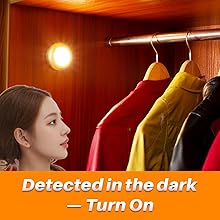 LED Motion Sensor Lights, Stick on Lights, Puck Lights, Closet Lights,Night Lights, STAR-SPANGLED