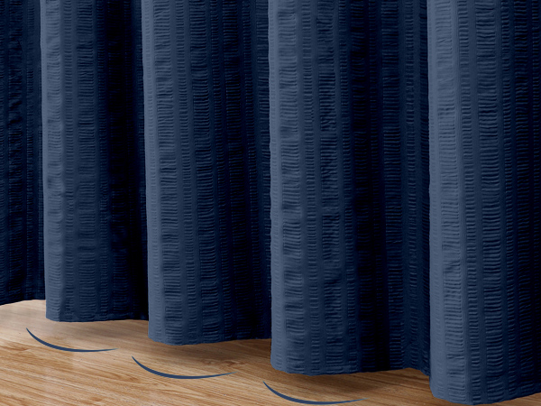 blue bathroom shower curtain