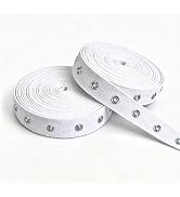 ZNZAKKA 5 Yards Metal Snap Tape for Sewing