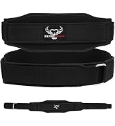 Weight Lifting Belt Double Strength 5.5 Padded Neoprene Back Gym Bodybuilding Deadlifts Lifting E...