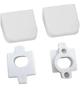 2Pcs toilet seat hinge base covers K-1109092-0 and 2Pcs gasket K-1086972, Compatible with Kohler ...